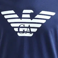 Eagle Men Blue Printed Round T-Shirts