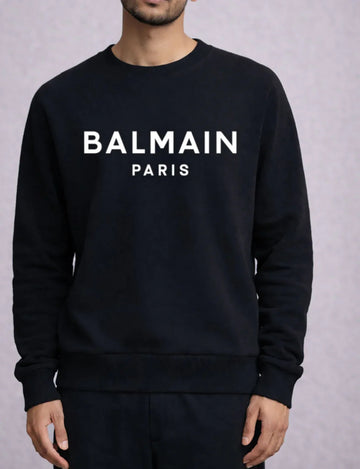 Paris logo-print cotton sweatshirt