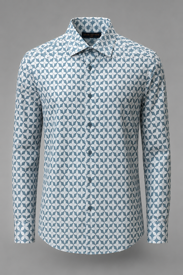 Cornflower Monogram Shirt
