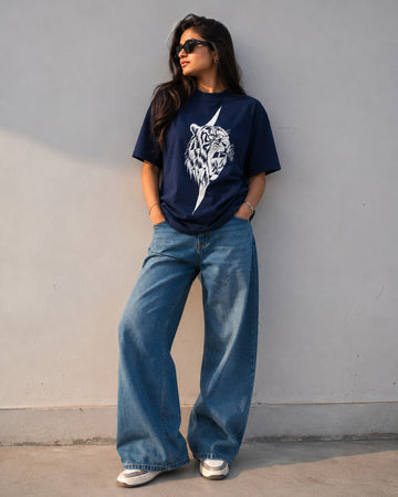 Neo-Classic Navy Tiger Tee