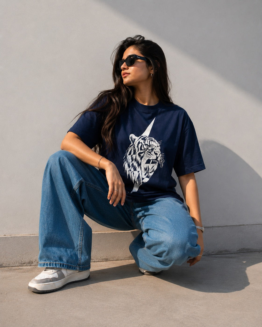 Neo-Classic Navy Tiger Tee