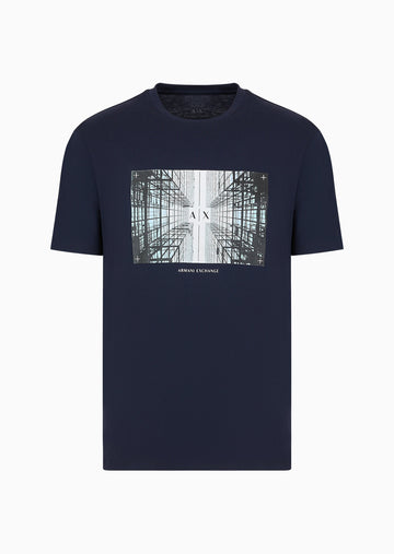 Crew Neck Regular Fit T-Shirt Men's Navy T-shirt
