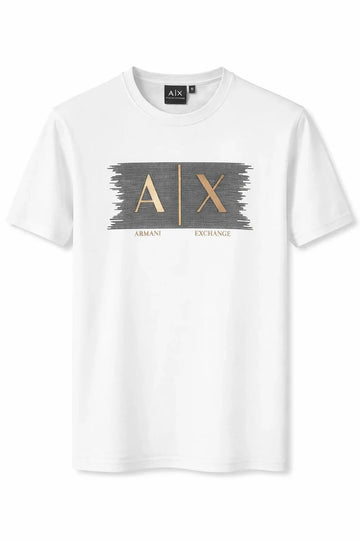 Men's AX Box Logo Tee.