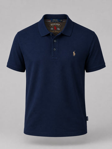 Midnight Indigo Pique Polo