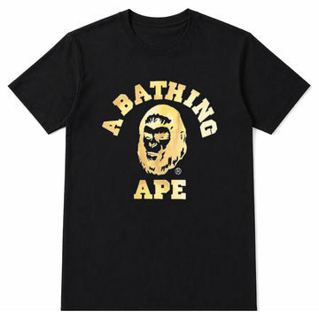 Luxe Golden Print Black Tshirt