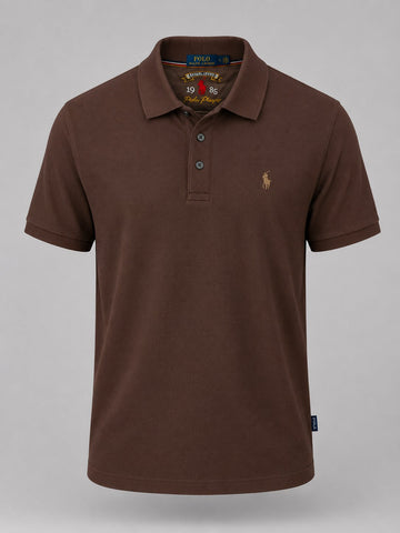 The Vintage Chestnut Mesh Polo