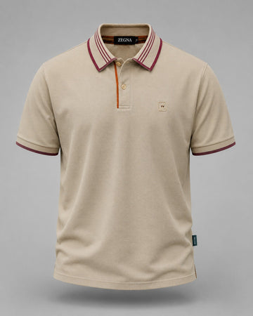 The Desert Taupe Linear Polo