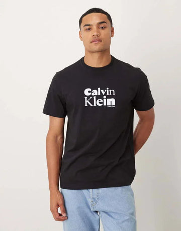 Large Logo Font T-shirt In Black And White