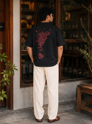 Crimson Cross Swarm Tee