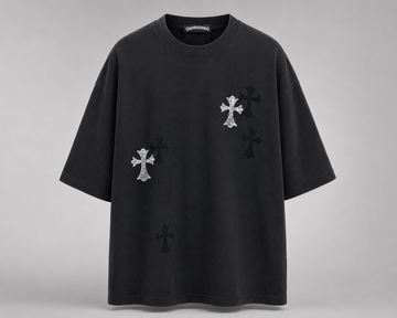 Charcoal Cross Patch Tee