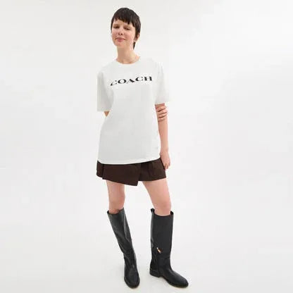 Signature T Shirt In Cotton White