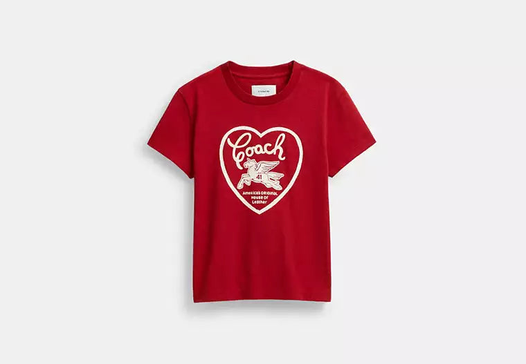 1990 Heart T-Shirt in Pure Cotton
