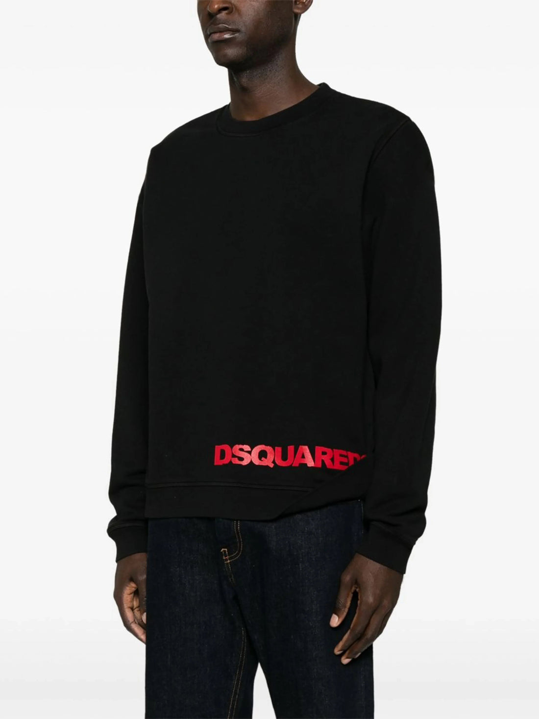 Black/Red HD Logo-print cotton sweatshirt