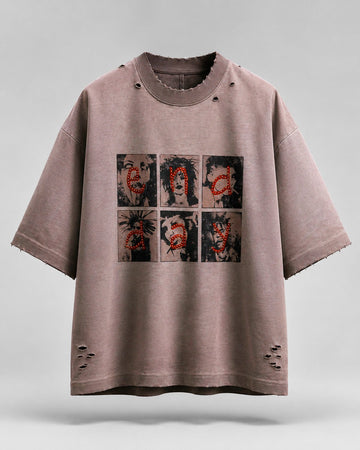 Graffiti Dripping Tag Luxury Crew Tee