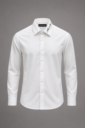 Script Collar Shirt