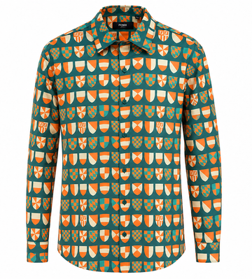 Teal Heraldic Crest Shirt