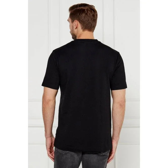 Daltorip Decorated Logo Print Crew Half Sleeve T-Shirt