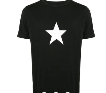 agnès b. Coulos star print black T-shirt