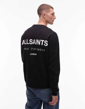 Underground crew sweatshirt in black