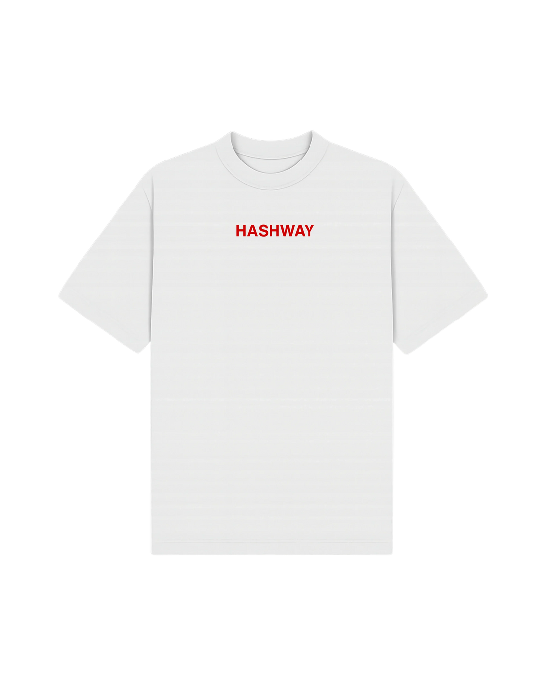 HASHWAY Working Overtime Oversized T-shirt White