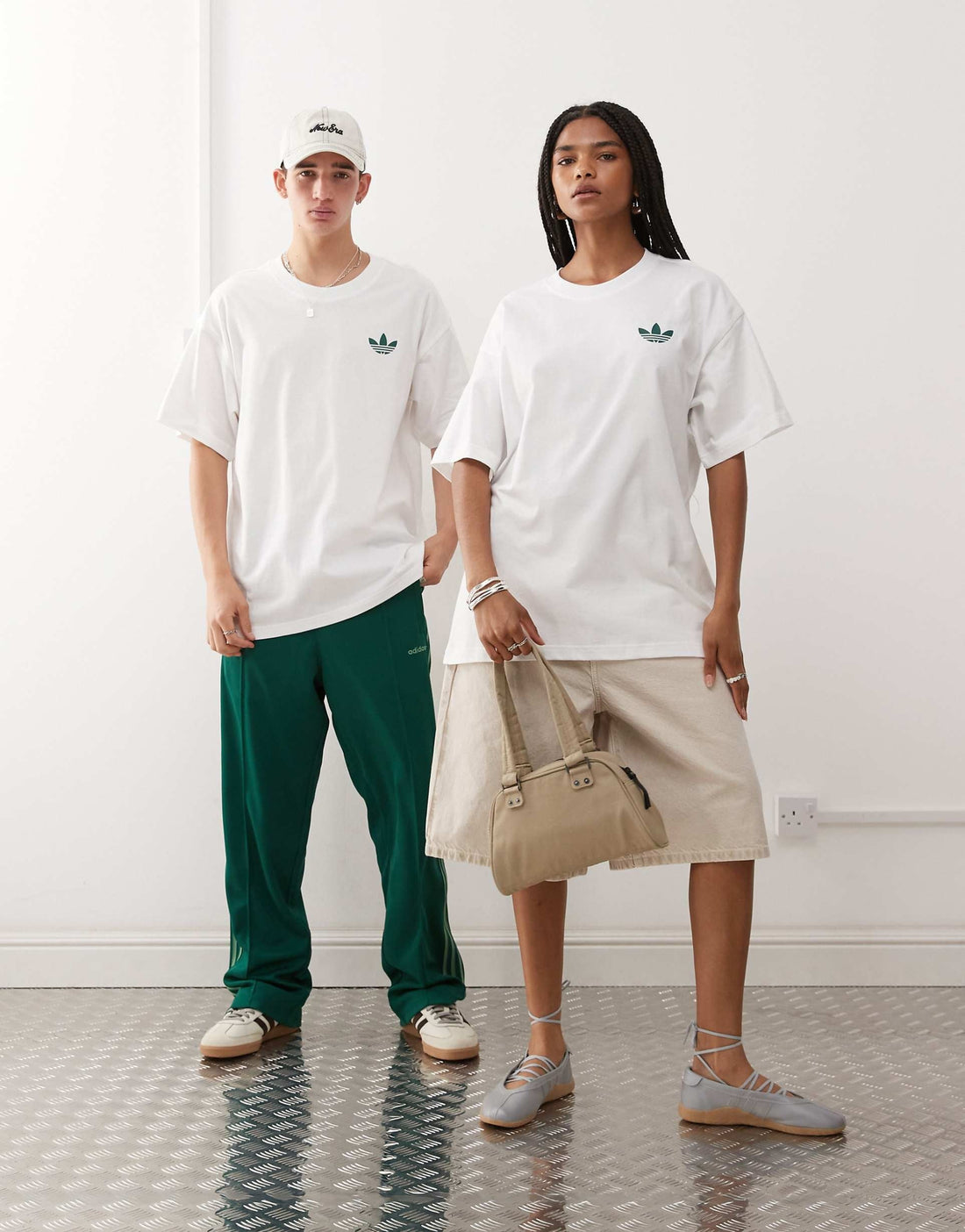 Originals Sport Club graphic Oversized t-shirt in white