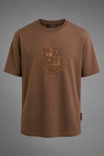 Cocoa Imperial Crest Tee