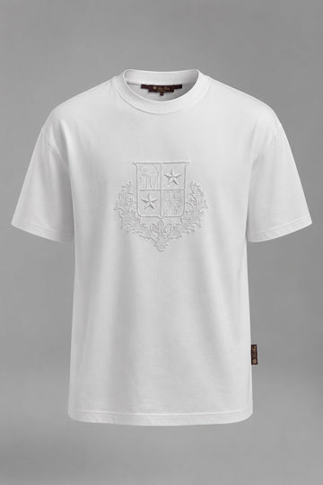 Chalk White Emblem Shield Tee