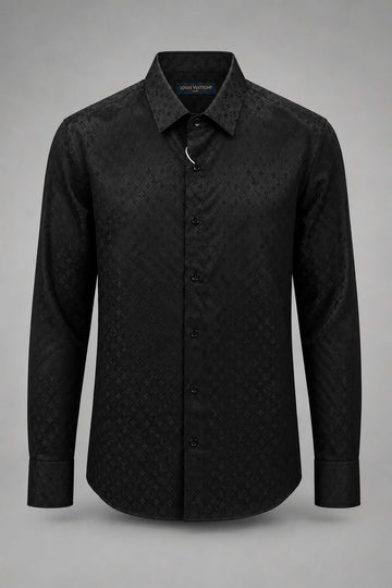 Monogram Jacquard Silk-Blend Shirt