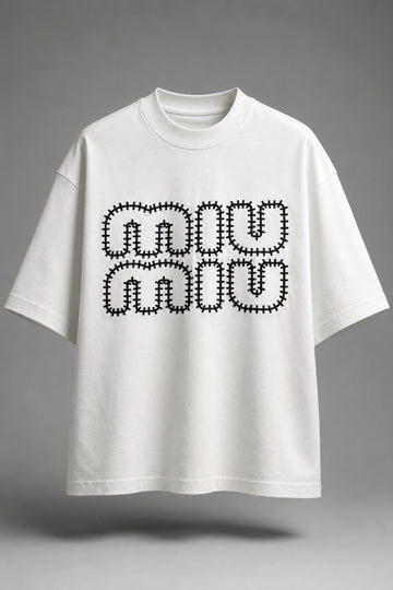 The Linear Embroidered Monogram Tee