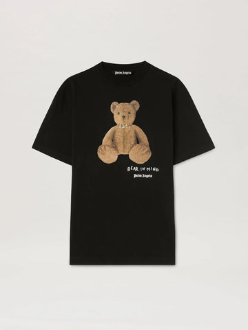 Bear In Mind Black Cotton regular fit T-Shirt