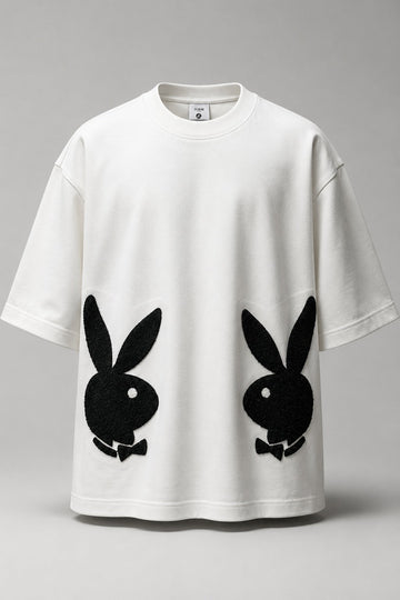 Dual Silhouette Chenille Oversized T-shirt
