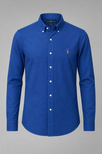 The Tailored Silhouette Cobalt Button-Down