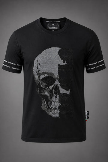 Split-Gothic Matrix Nocturne Crystallized Tee