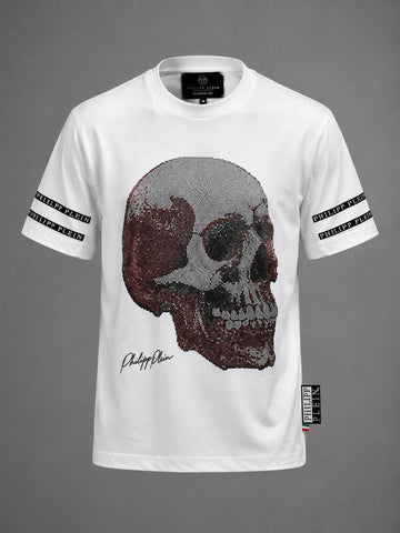 Blood-Stone Skull Crystal Tee