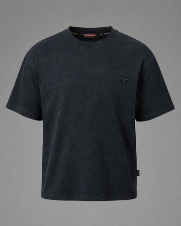 Washed Charcoal Allover Insignia Tee