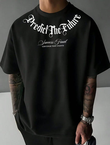 BYC Predict the future Black Oversized T-shirt