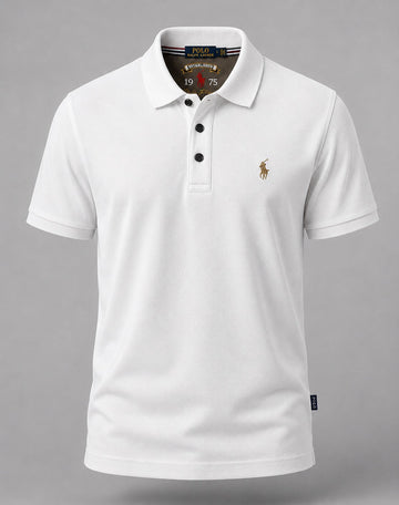 Heritage Optic White Polo Tee