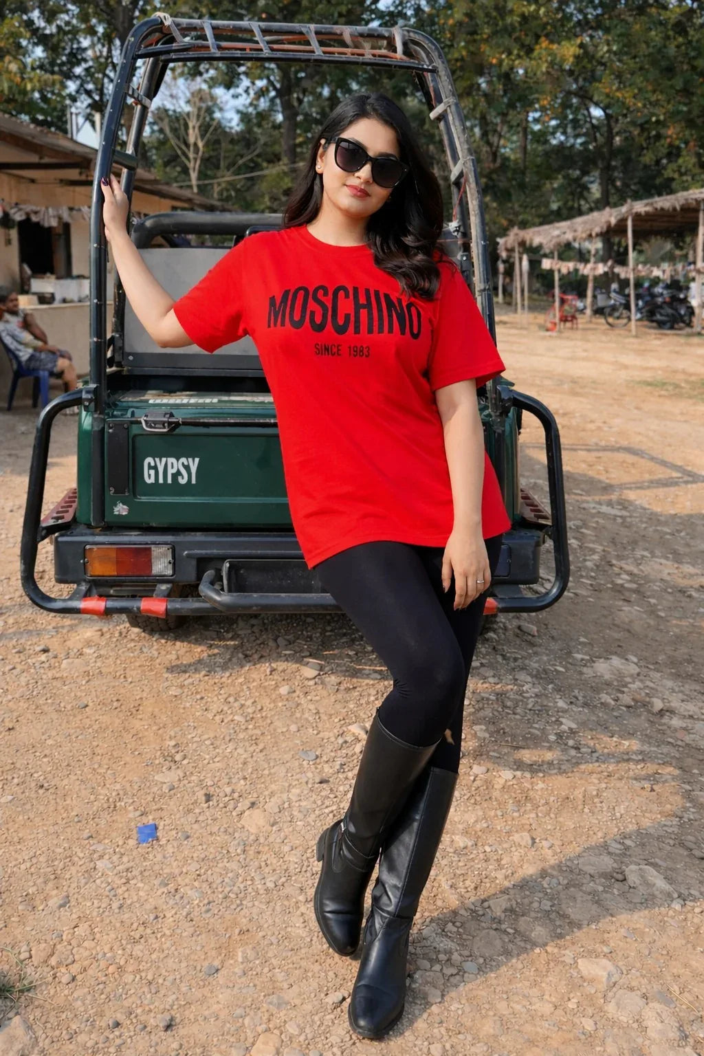 Women's Moschino logo-print cotton T-shirt
