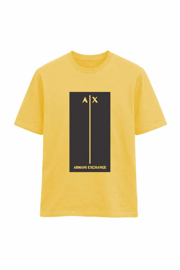 Men's Crew Neck T-Shirt - Yellow