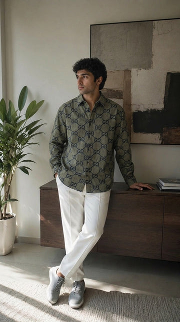 Twill Signature Button-Down Shirt