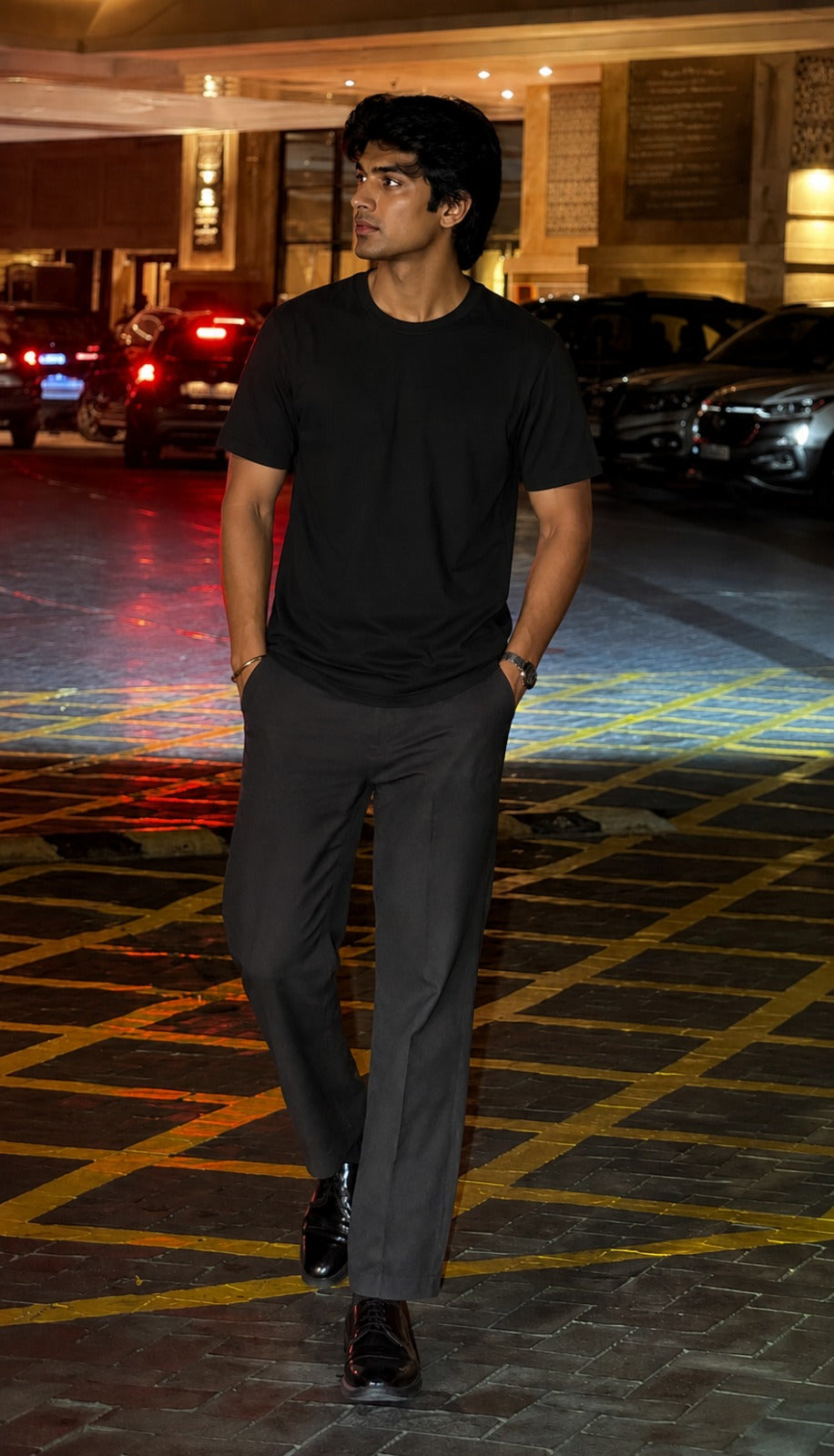 Bold Back-Print Tee (Black)