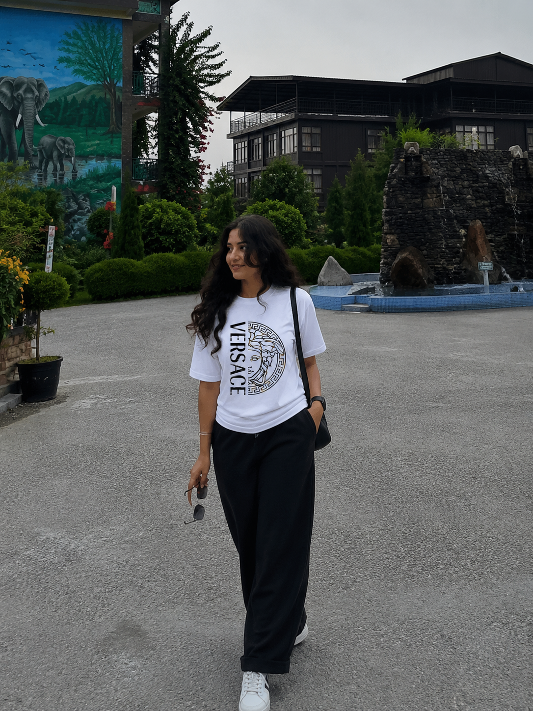 Medusa Grid Graphic Tee