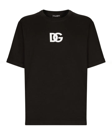 Dolce & Gabbana logo-print black oversized T-shirt