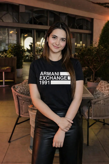 1991 Black solid women's t-shirt