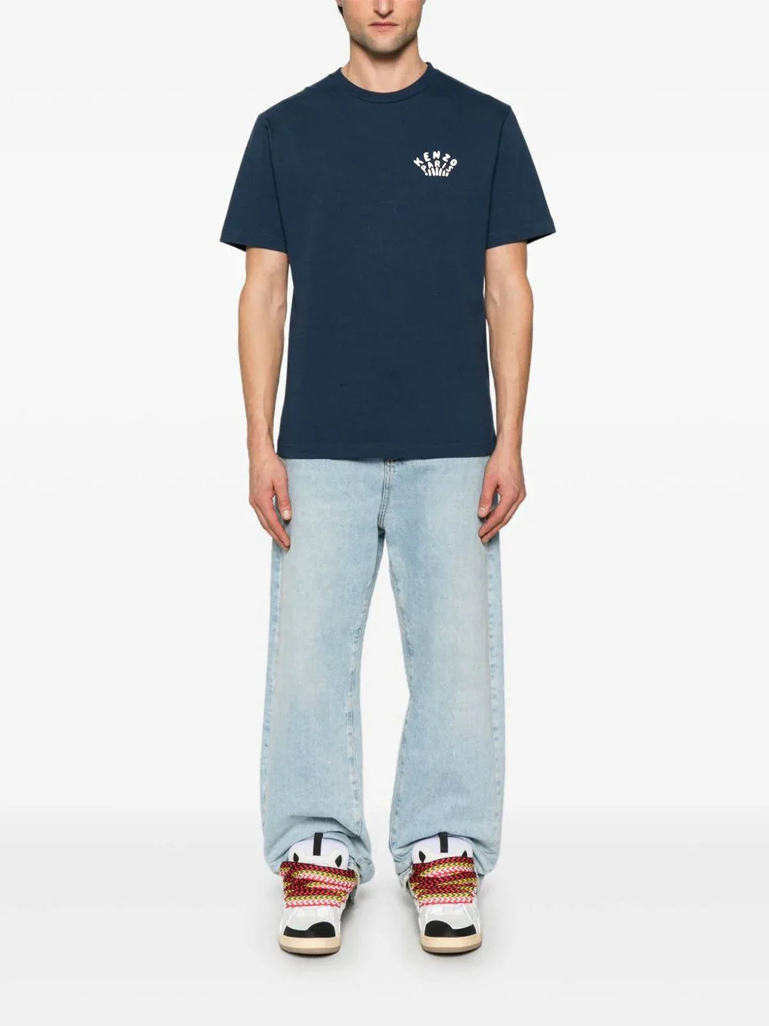 "Dragonfly" Graphic T-Shirt in Navy