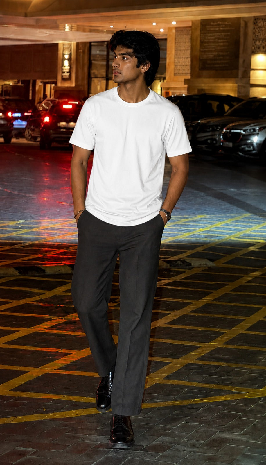 Boulevard Bold Back-Print Tee (White)