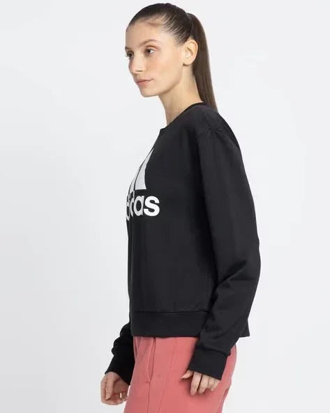 Brand Print Crew-Neck Sweatshirt