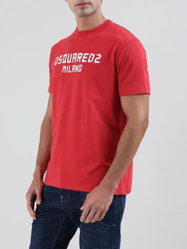 Men's red basic logo cool fit t-shirt