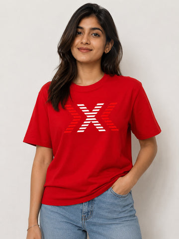 The "Chevron Cross" Red Men's Tee